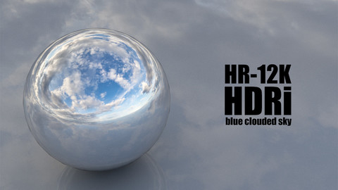 SKYDOME HDR 360° PANORAMA - blue clouded sky