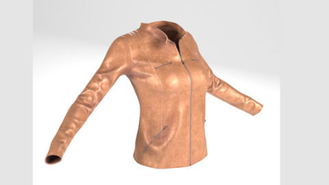 Jacket(For Woman, PBR, Lowpoly, Max, FBX)