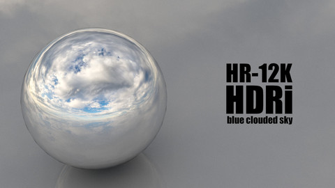 SKYDOME HDR 360° PANORAMA - blue clouded sky