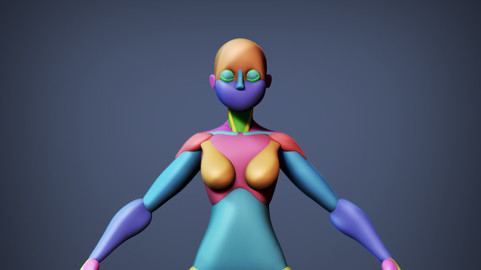 Stylized Female Blocking