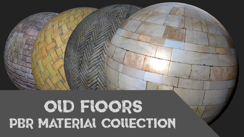 Old Floors PBR Materials Collection