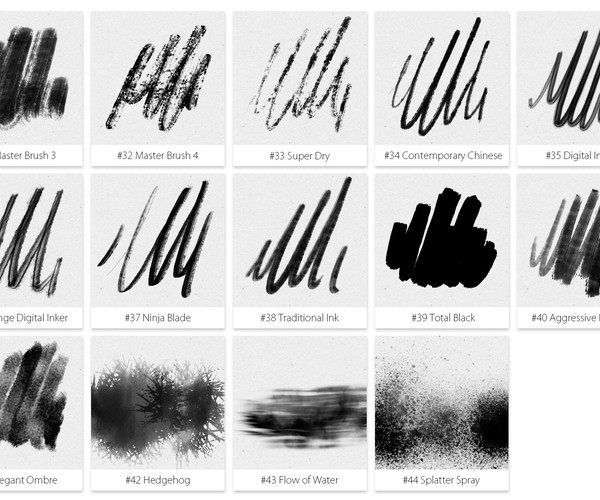 ArtStation - Free Inktober 2019 Photoshop Brushes | Brushes