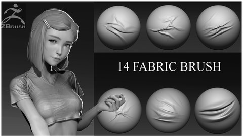 14 fabric brush. Zbrush