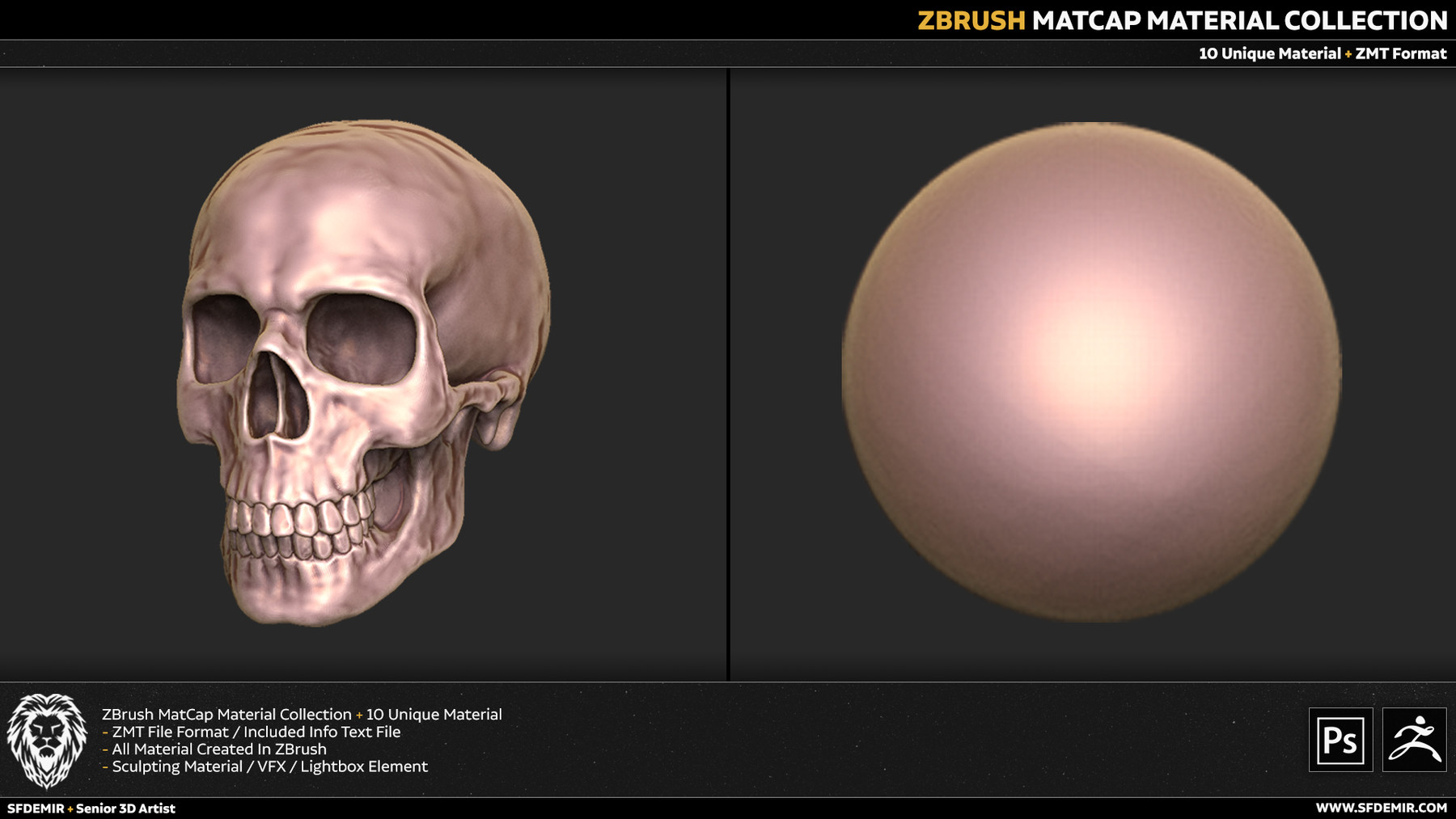 x ray zbrush material