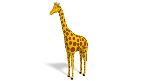 Low Poly Giraffe Toon