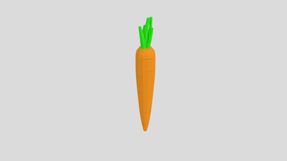 ArtStation - Low Poly Cartoon Carrot | Resources