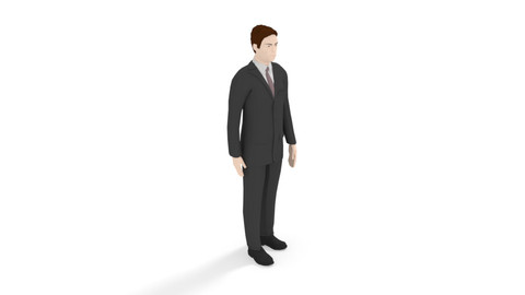 Low Poly Buisness Man