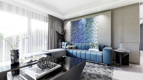 Living Room Interior walk through VR in UE4 (unreal engine 4.23)