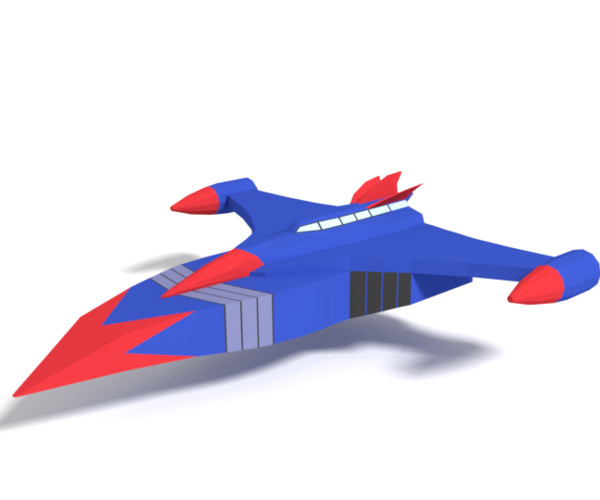 ArtStation - Low Poly Cartoon God Phoenix Spaceship | Resources