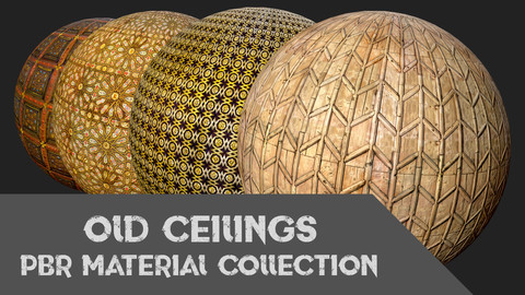 Old Ceilings PBR Material Collection