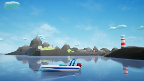 Low Poly World : FBX models + Unity and Unreal Engine - 4.21 to 4.25
