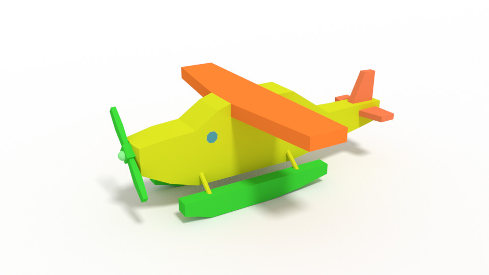 ArtStation - Low Poly Cartoon Hydroplane Toy | Resources