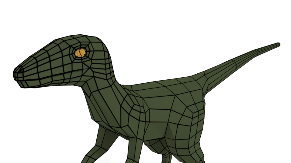 low poly dinosaur