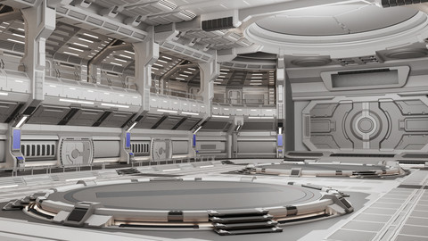 Sci-fi Scene for renders- Quantum