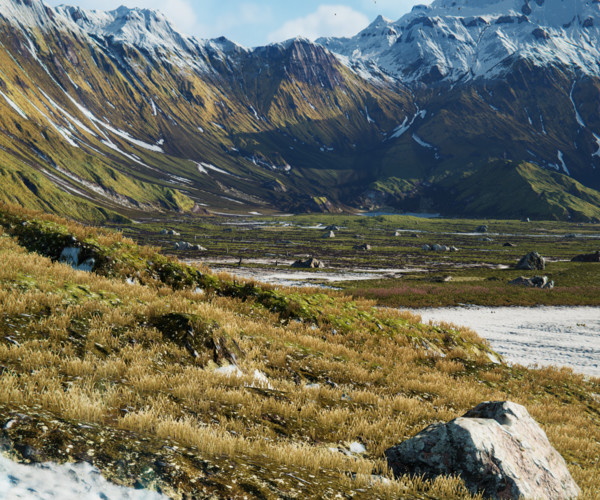 ArtStation - Mountain River Valley Environment - Unity 2017+ Project ...