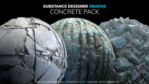 Substance Designer Graphs | Concrete Pack