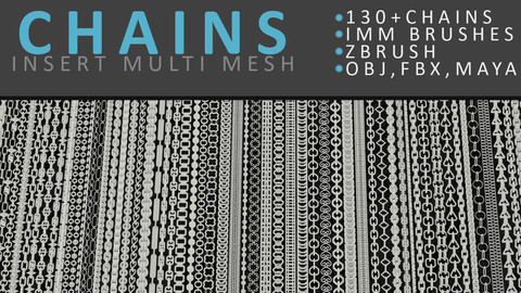 Zbrush Chains Brush Set