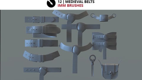 12 | medieval Belts iMM brushes