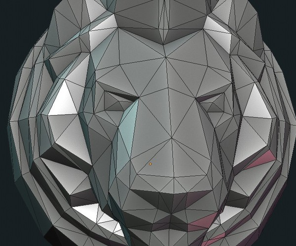 ArtStation - Lion Head low Poly | Resources