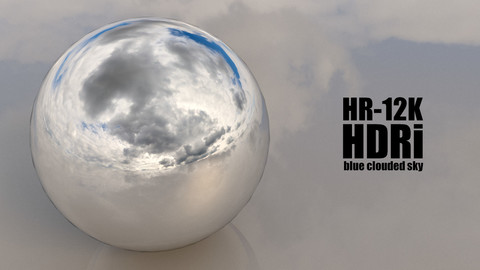 SKYDOME HDR 360° PANORAMA - blue clouded sky