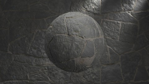 Masonry Stone Wall Material - 3D Scanned - 2 x 6.5 meters - Seamless