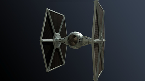 Star Wars Tie Fighter (Hight Poly).