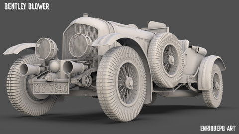 Bentley Blower 1929 (Hight Poly).