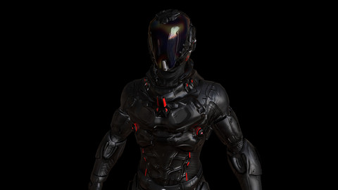 Armored Man - Low Poly / PBR