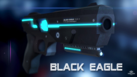 Sci-Fi Gun Black Eagle