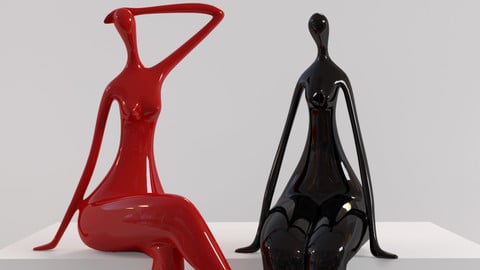 Figurines two ladies