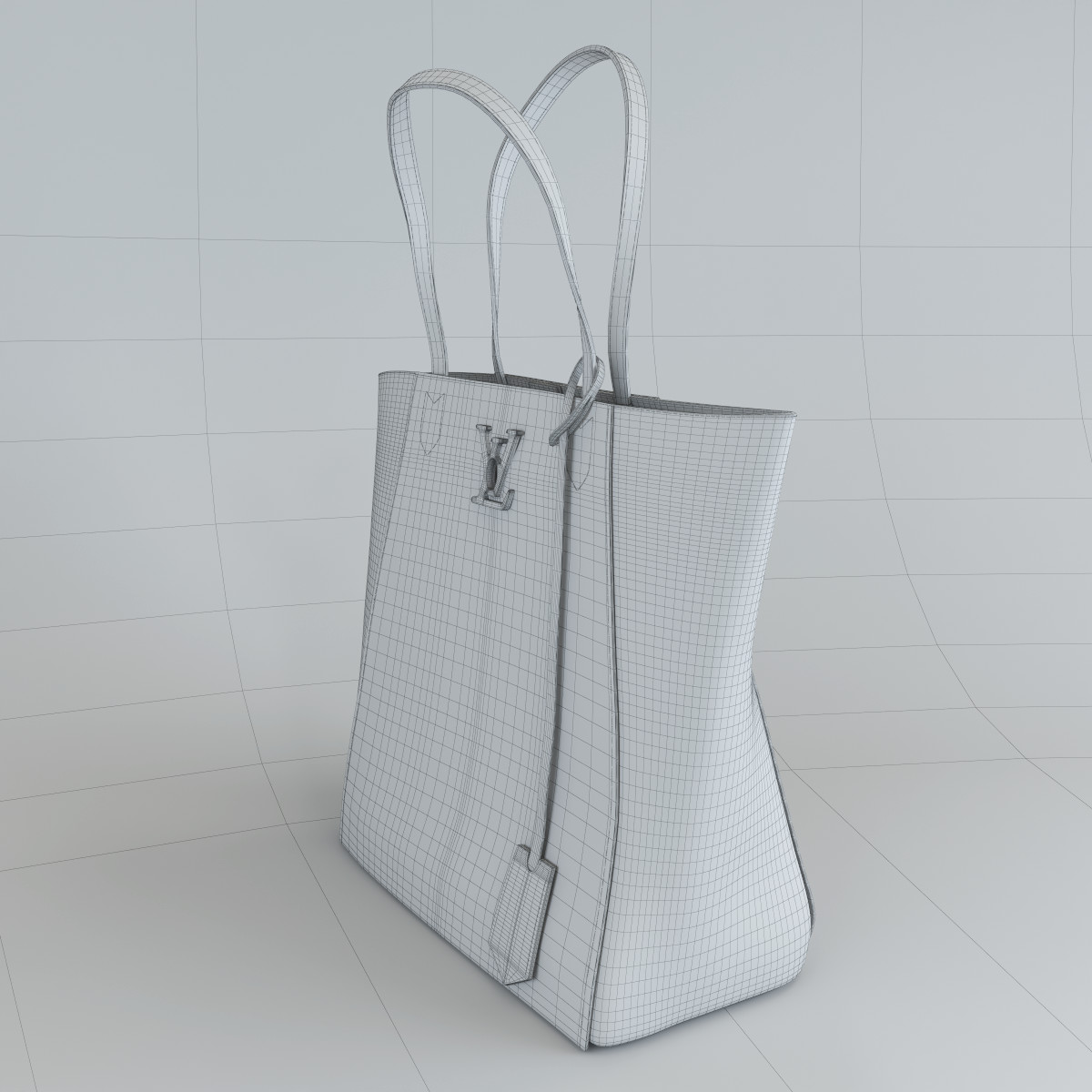 louis vuitton leather bag 5 3D Model