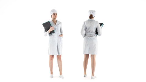 Medical nurse with a folder 68