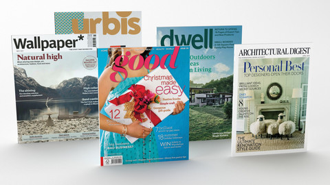 Collection of magazines 3D models.