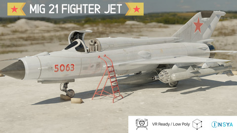 MiG 21 - Rigged & Animated - with Interior - M5