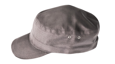 Black  fidel cap with PBR textures 10