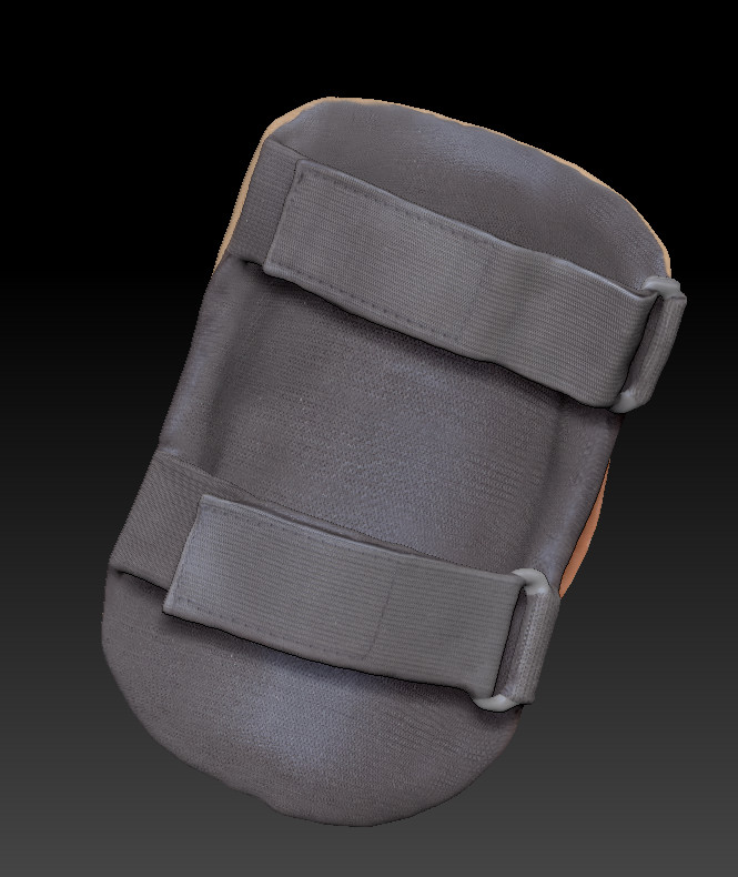 ArtStation Military sand elbow pads with PBR textures 13 Game Assets