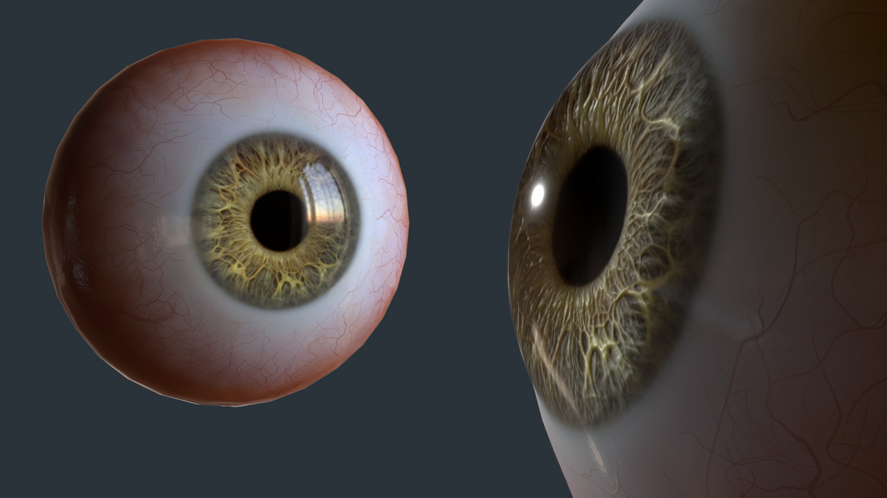 ArtStation Eye (game ready and presentation) Resources
