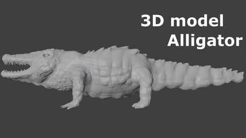 3D model Alligator