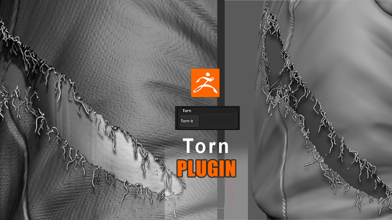 reparing a tear in the polygons zbrush