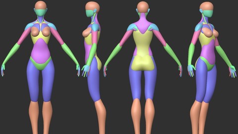 Stylized Female Base Mesh