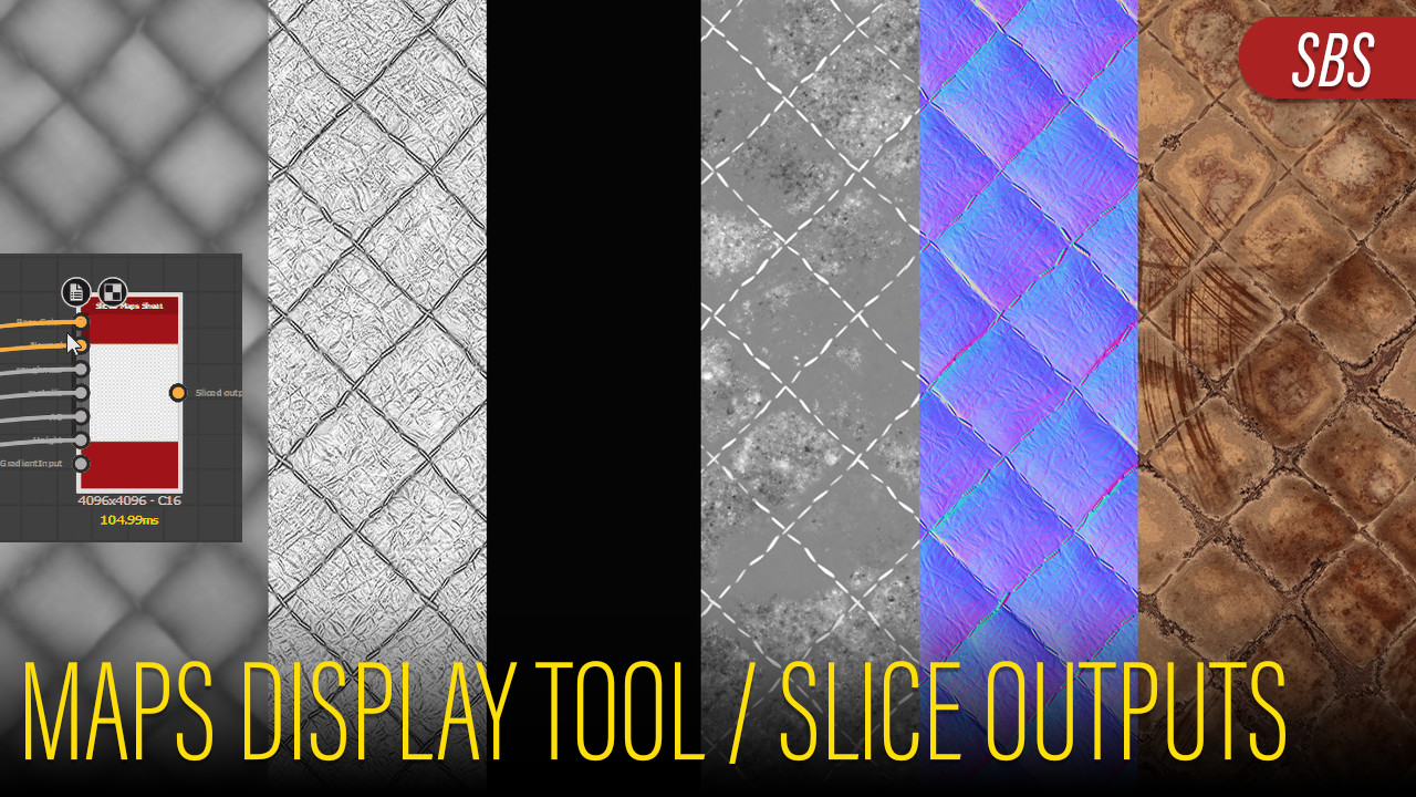 Mr Kumodot Maps Display Breakdown tool for Substance Designer