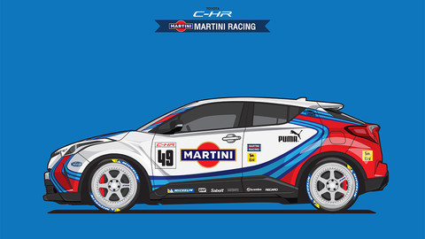 TOYOTA CH-R MARTINI VERSION/Digital File Vector