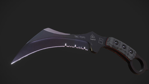 ArtStation - Game Ready Karambit Knife | Resources