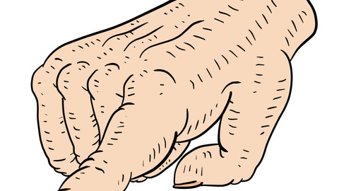 pointing hand. finger pointing PNG. high rez.