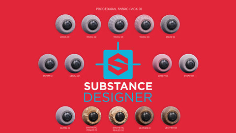 Substance Designer Procedural Fabric Pack 01