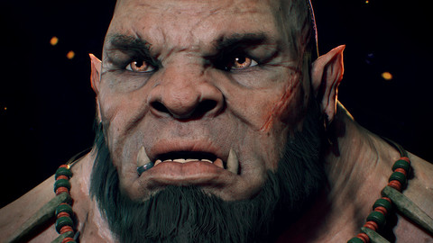Orc head skin texturing Tutorial with Substance painter