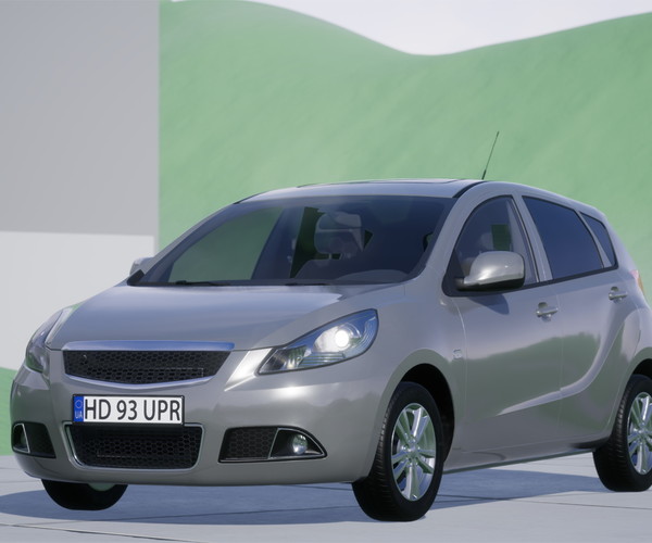 ArtStation Hatchback Car Game Assets