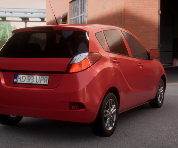 ArtStation Hatchback Car Game Assets