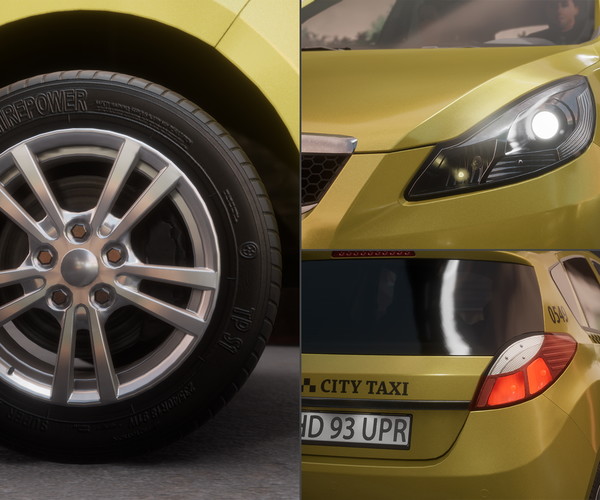 ArtStation Hatchback Car Game Assets