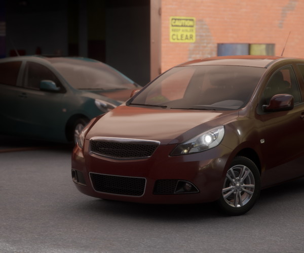 ArtStation Hatchback Car Game Assets